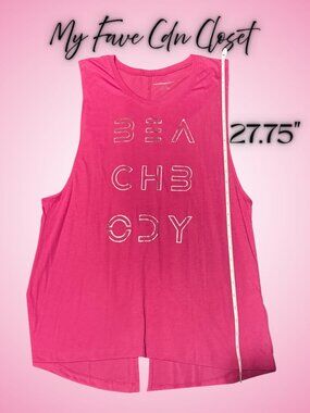 Fuchsia Pink Beach body Tank Top**Ladies XL